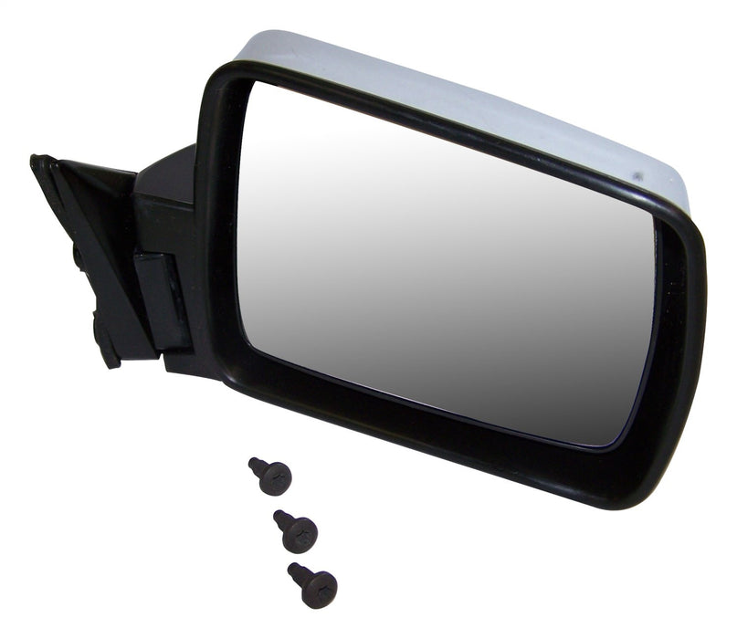 Crown Automotive Jeep Replacement 82200315 Chrome Manual Mirror; Right; Passenger Side; Chrome; - Truck Part Superstore