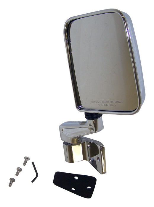 Crown Automotive Jeep Replacement 82201772C Door Mirror and Arm; Right; Chrome; Door Mount; - Truck Part Superstore