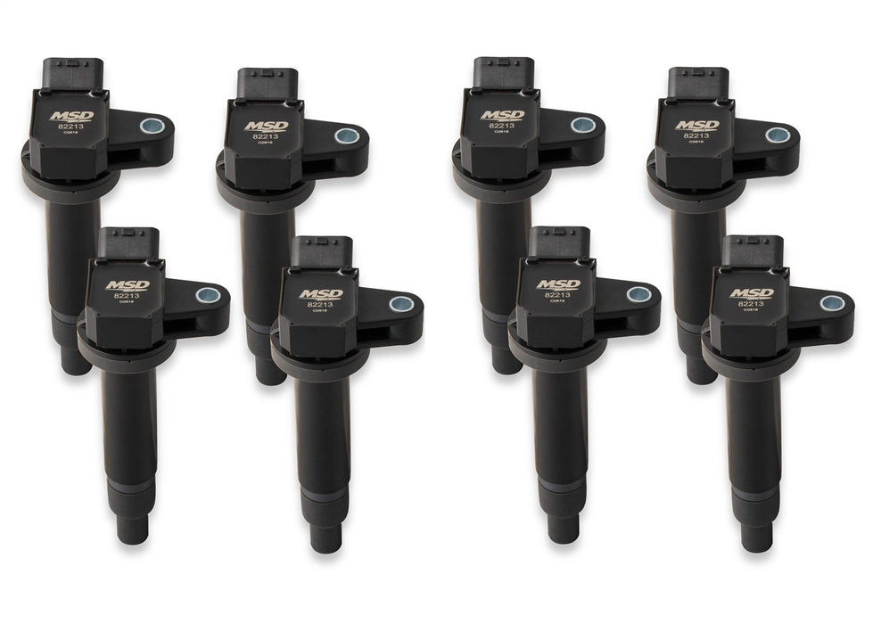 MSD 822183 Blaster Direct Ignition Coil Set; Direct Bolt-In Replacement; Black; 8 pk.; - Truck Part Superstore