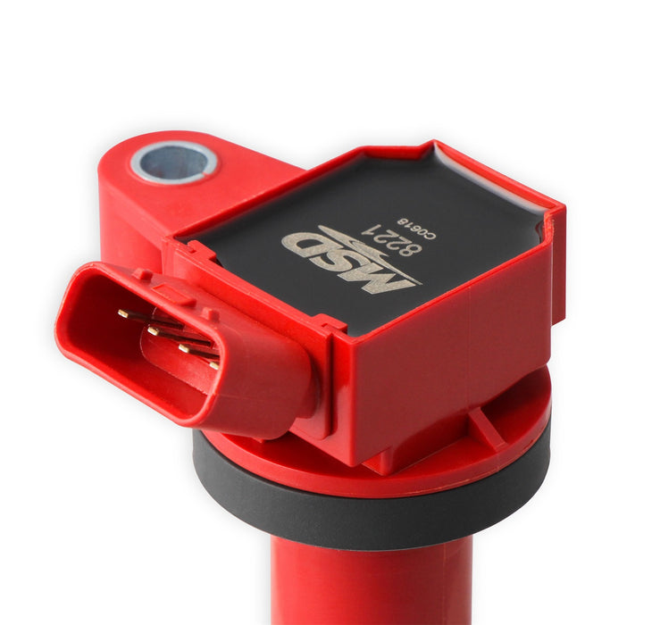 MSD 82218 Blaster Direct Ignition Coil Set; Direct Bolt-In Replacement; Red; 8 pk.; - Truck Part Superstore