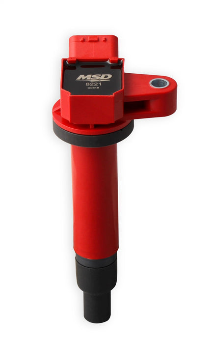 MSD 8221 Blaster Direct Ignition Coil; Direct Bolt-In Replacement; Red; Single; - Truck Part Superstore