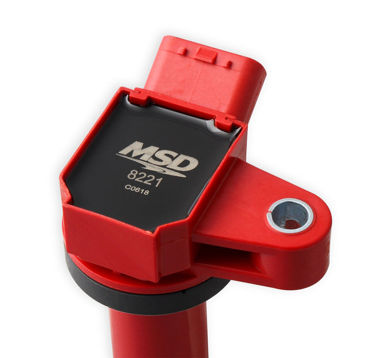 MSD 8221 Blaster Direct Ignition Coil; Direct Bolt-In Replacement; Red; Single; - Truck Part Superstore