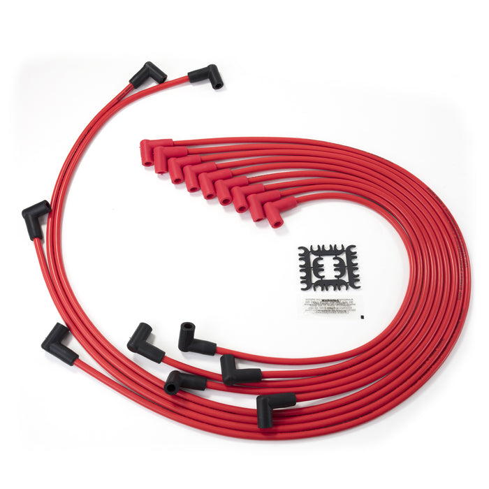 Top Street Performance 82290 8.5mm Chevy Small Block Red Ignition Wires with 90 Degree Plug Boots. - Truck Part Superstore