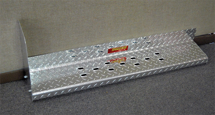 Owens Products 82328G-01 Running Boards Owens Commercial Diamond W/O Stone Guard With Star Burst Grip 07-09 Dodge Sprinter Van 4 Inch Riser 170 Inch Aluminum Owens Products - Truck Part Superstore