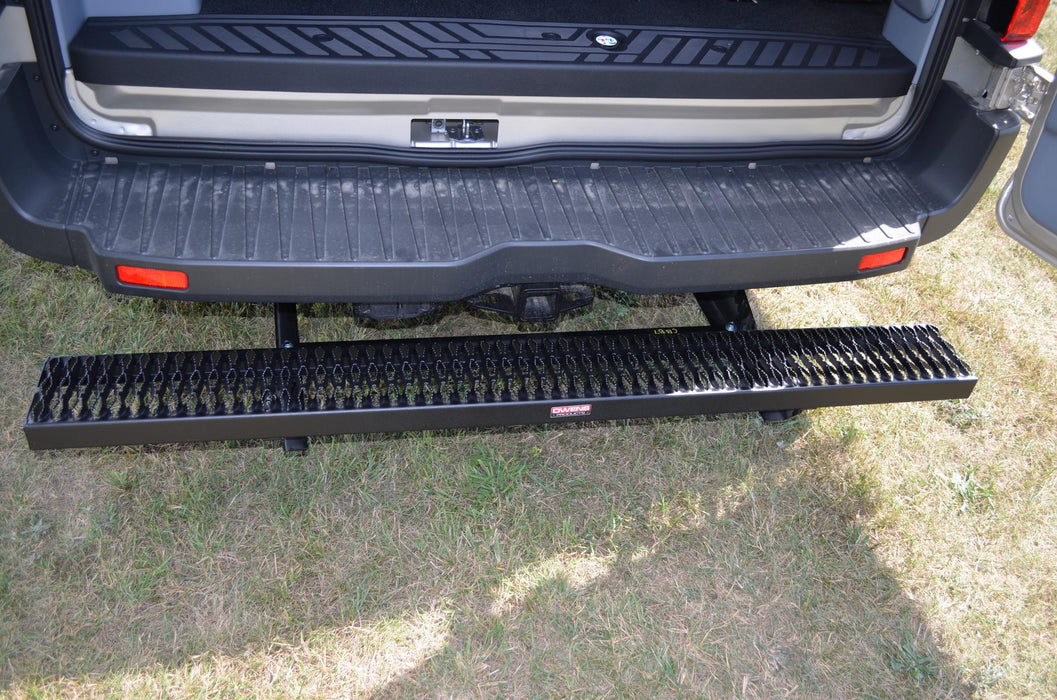 Owens Products 82341 Hitch Step Owens Commercial Rear Step Grip Strut 11-21 Nissan NV Full Size Van Rear Entry Step Aluminum Bright Owens Products - Truck Part Superstore