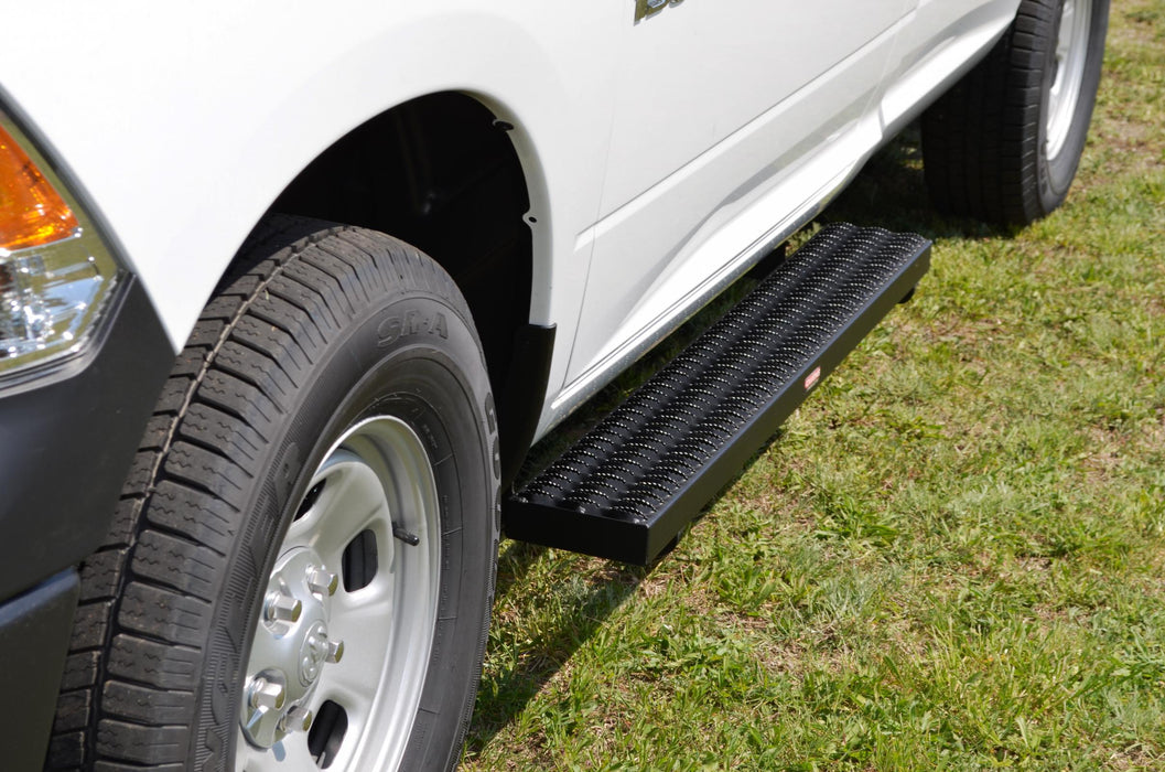 Owens Products 82353 Running Boards Grip Strut Commercial 13-18 Ram 2500/3500 HD W/O Flares 13-18 Ram 2500/3500/4500/5500 W/Flares Standard Cab Aluminum Textured Black Owens Products - Truck Part Superstore