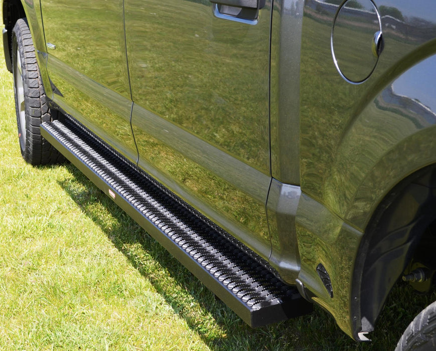 Owens Products 82359 Running Boards Grip Strut Commercial 15-18 Ford F150 Super Cab Aluminum Textured Black Owens Products - Truck Part Superstore