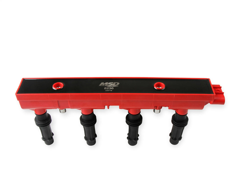 MSD 8236 Blaster Direct Ignition Coil; Direct Bolt-In Replacement; Red; Single Pack; - Truck Part Superstore