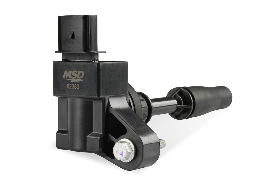 MSD 82383 Blaster Direct Ignition Coil; Direct Bolt In Replacement; Black; Single; - Truck Part Superstore
