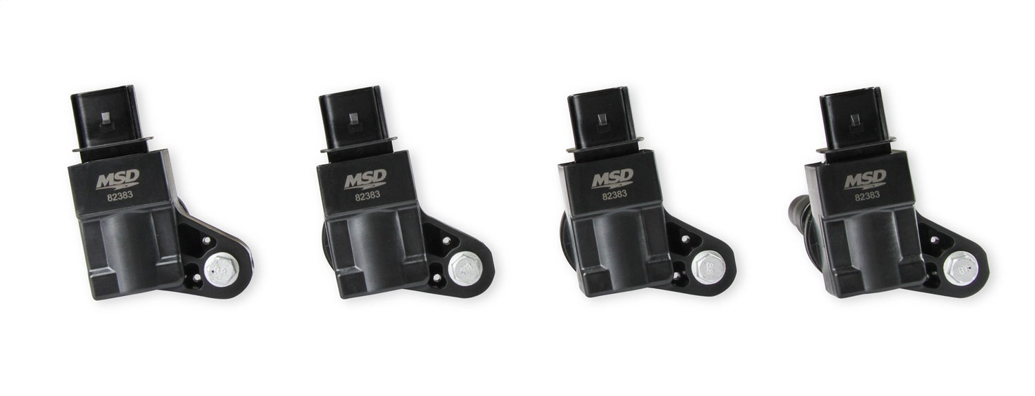 MSD 823843 Blaster Direct Ignition Coil Set; Direct Bolt In Replacement; Black; 4 Pk.; - Truck Part Superstore