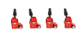 MSD 82384 Blaster Direct Ignition Coil Set; Direct Bolt In Replacement; Red; 4 Pk.; - Truck Part Superstore