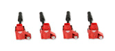 MSD 82384 Blaster Direct Ignition Coil Set; Direct Bolt In Replacement; Red; 4 Pk.; - Truck Part Superstore