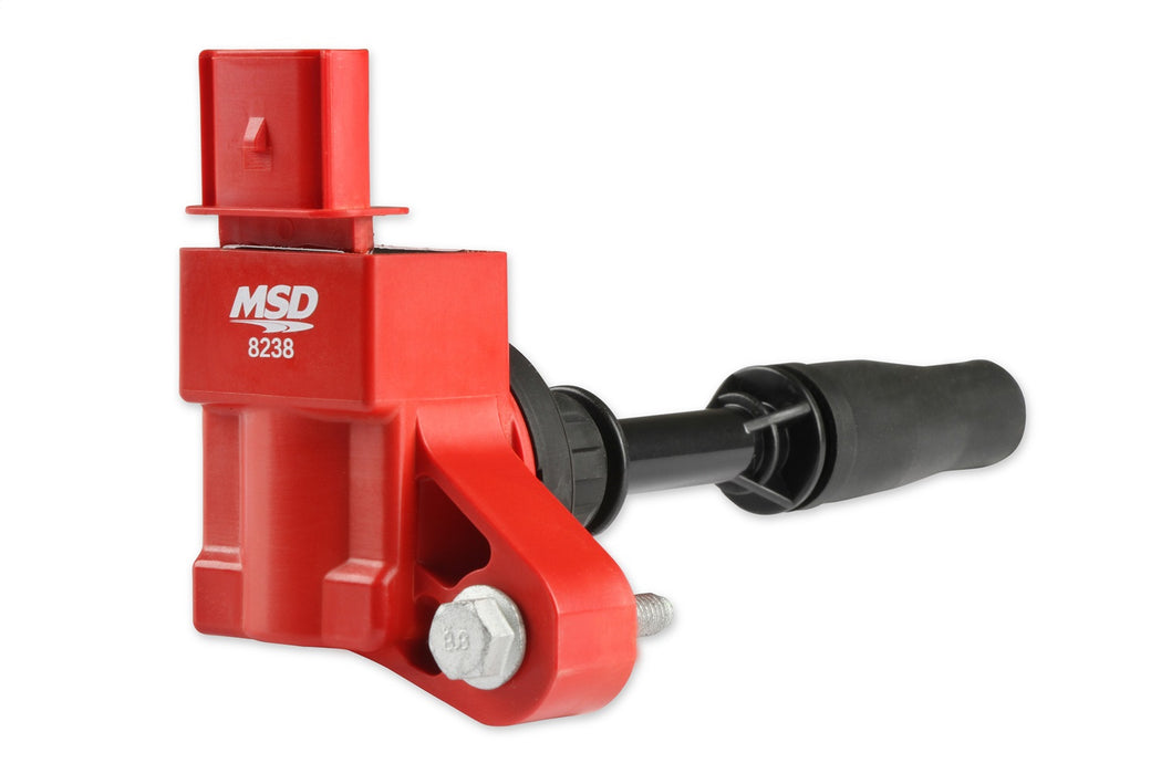 MSD 8238 Blaster Direct Ignition Coil; Direct Bolt In Replacement; Red; Single; - Truck Part Superstore