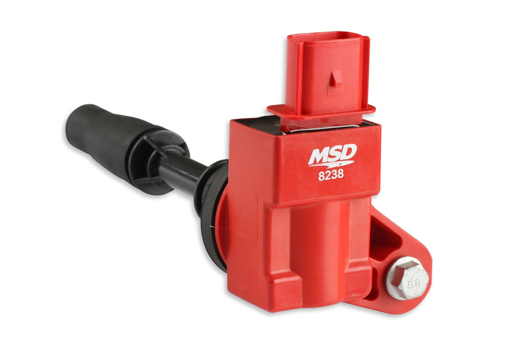 MSD 8238 Blaster Direct Ignition Coil; Direct Bolt In Replacement; Red; Single; - Truck Part Superstore