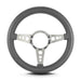 Lokar 82406 Lecarra Mark 4 GT Steering Wheel; Dark Grey; Polished Spokes; 14 in. Thick Grip; - Truck Part Superstore