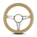 Lokar 82409 Lecarra Mark 4 GT Steering Wheel; Tan; Polished Spokes; 14 in. Thick Grip; - Truck Part Superstore