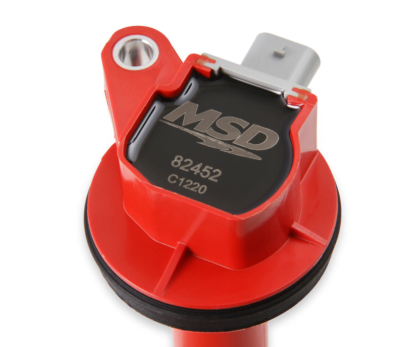 MSD 82452 Blaster Direct Ignition Coil; Direct Bolt-In To Factory Connectors; Red; Single; - Truck Part Superstore