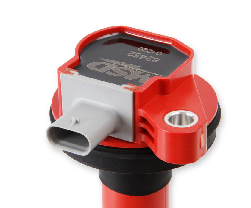 MSD 82452 Blaster Direct Ignition Coil; Direct Bolt-In To Factory Connectors; Red; Single; - Truck Part Superstore