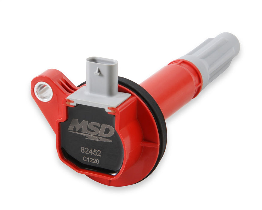 MSD 82452 Blaster Direct Ignition Coil; Direct Bolt-In To Factory Connectors; Red; Single; - Truck Part Superstore
