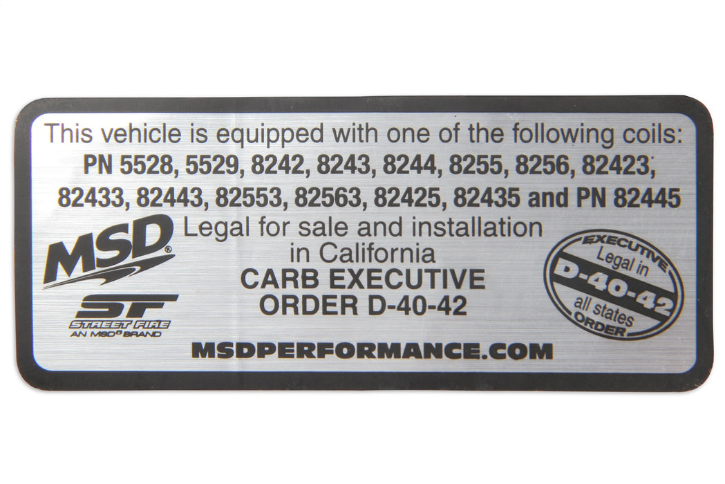 MSD 825583 Blaster Direct Ignition Coil Set - Truck Part Superstore
