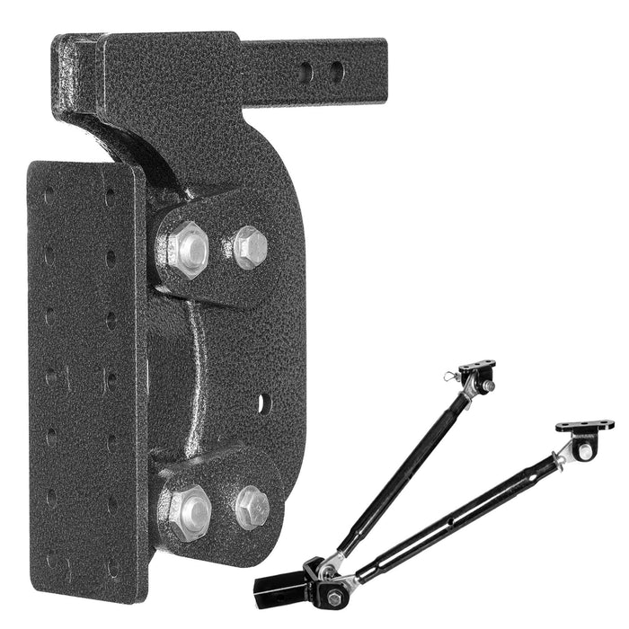 GEN-Y Hitch GH-1401 BOSS TORSION-FLEX Pintle Plate 2" Shank 12.5" Drop 1.7K TW 16K Hitch Stabilizer - Truck Part Superstore