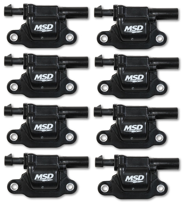 MSD 826683 Blaster Gen V Direct Ignition Coil Set; Direct Replacement; Square; Black; 8-Pk; - Truck Part Superstore