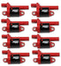 MSD 82688 Blaster Gen V Direct Ignition Coil Set; Direct Replacement; Round; Red; 8-Pk; - Truck Part Superstore