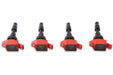 MSD 82694 Blaster Direct Ignition Coil Set; Direct Replacement; Red; Set Of 4; - Truck Part Superstore