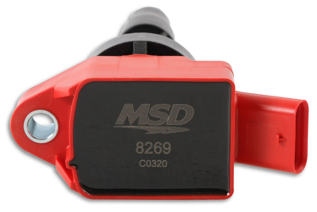 MSD 82694 Blaster Direct Ignition Coil Set; Direct Replacement; Red; Set Of 4; - Truck Part Superstore