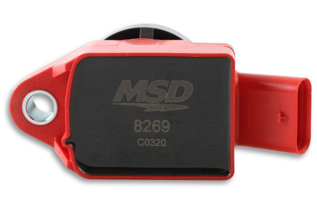 MSD 8269 Blaster Direct Ignition Coil; Direct Replacement; Red; Single; - Truck Part Superstore