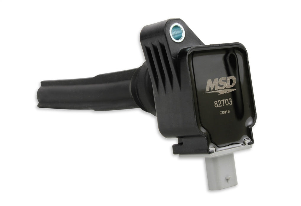 MSD 82703 Direct Ignition Coil; Direct Replacement; Black; Single; - Truck Part Superstore