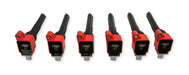 MSD 82706 Direct Ignition Coil Set; Direct Replacement; Red; Set Of 6; - Truck Part Superstore