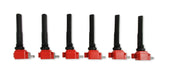 MSD 82706 Direct Ignition Coil Set; Direct Replacement; Red; Set Of 6; - Truck Part Superstore