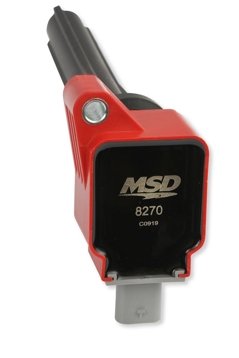 MSD 8270 Direct Ignition Coil; Direct Replacement; Red; Single; - Truck Part Superstore