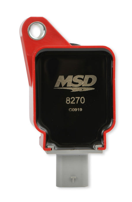MSD 8270 Direct Ignition Coil; Direct Replacement; Red; Single; - Truck Part Superstore