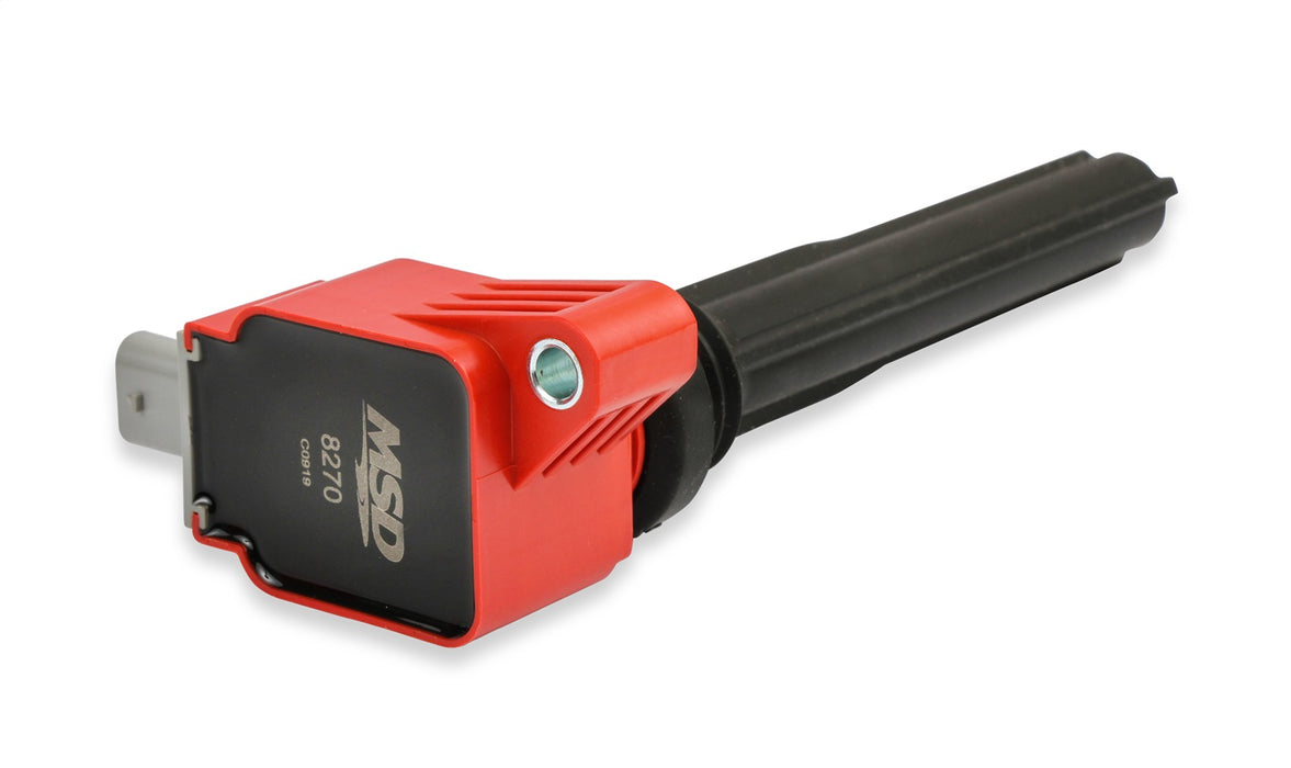 MSD 8270 Direct Ignition Coil; Direct Replacement; Red; Single; - Truck Part Superstore