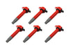 MSD 82726 Blaster Direct Ignition Coil Set; Direct Bolt-In Replacement; Red; 6-Pk; - Truck Part Superstore