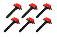 MSD 82736 Blaster Direct Ignition Coil Set; Direct Bolt-In Replacement; Red; 6-Pk; - Truck Part Superstore