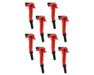 MSD 82748 Blaster Direct Ignition Coil Set; Direct Replacement; Red; 8-Pack; - Truck Part Superstore