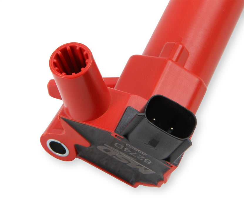 MSD 82748 Blaster Direct Ignition Coil Set; Direct Replacement; Red; 8-Pack; - Truck Part Superstore