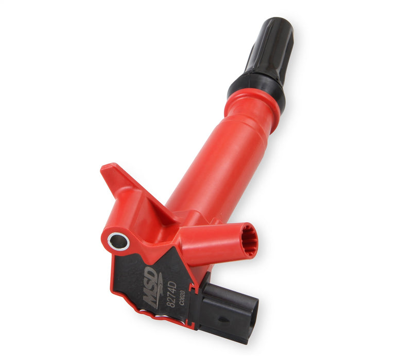 MSD 8274D Blaster Direct Ignition Coil; Direct Replacement; Red; Single; Driver Side; - Truck Part Superstore
