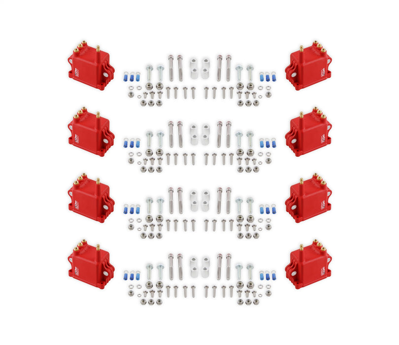 MSD 82808 Pro 600 Ignition High Output Coil; 8-Pack; Red; For Use w/ PN[8000]; - Truck Part Superstore