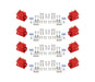MSD 82808 Pro 600 Ignition High Output Coil; 8-Pack; Red; For Use w/ PN[8000]; - Truck Part Superstore