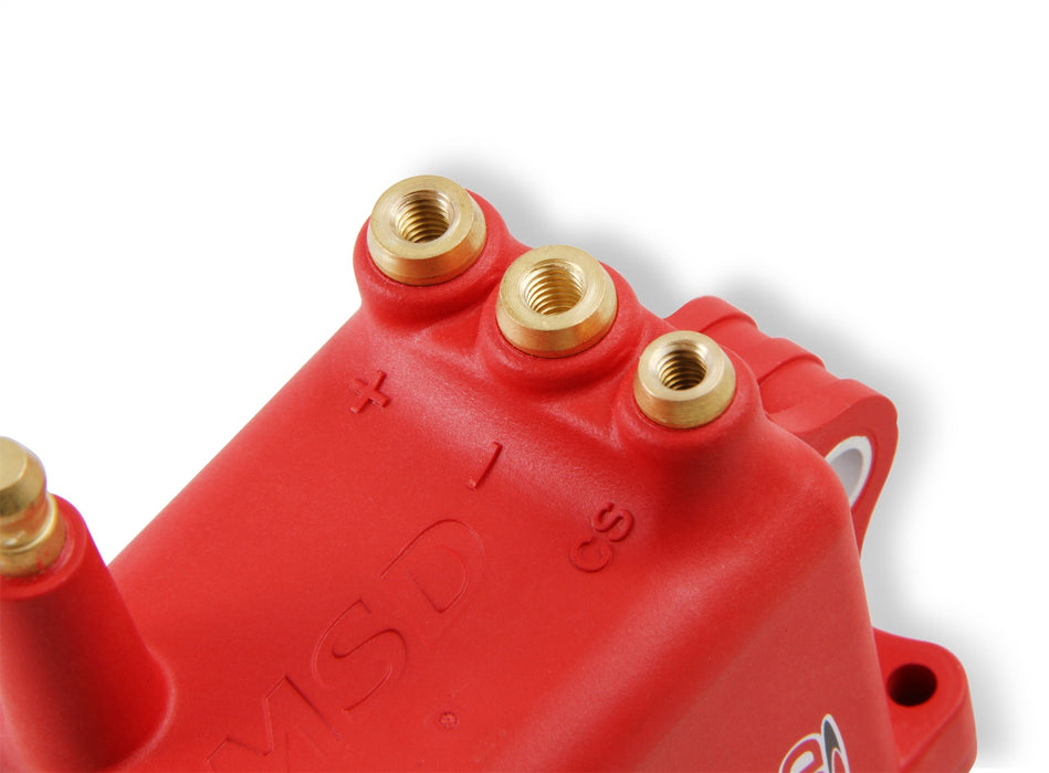 MSD 8280 Pro 600 Ignition High Output Coil; Single; Red; For Use w/ PN[8000]; - Truck Part Superstore