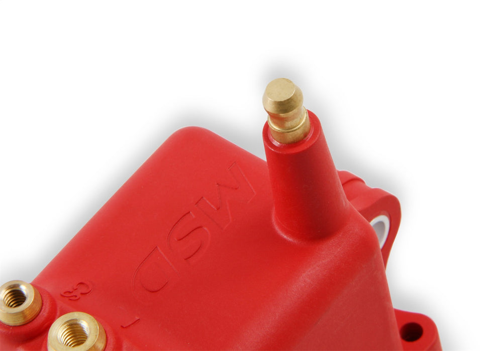 MSD 8280 Pro 600 Ignition High Output Coil; Single; Red; For Use w/ PN[8000]; - Truck Part Superstore