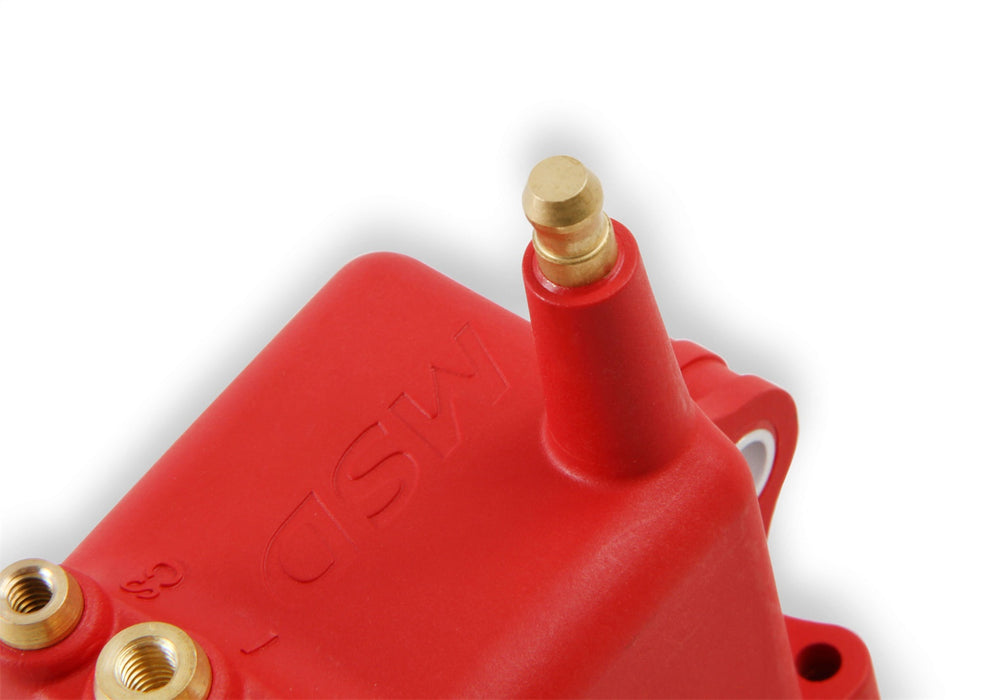 MSD 8280 Pro 600 Ignition High Output Coil; Single; Red; For Use w/ PN[8000]; - Truck Part Superstore