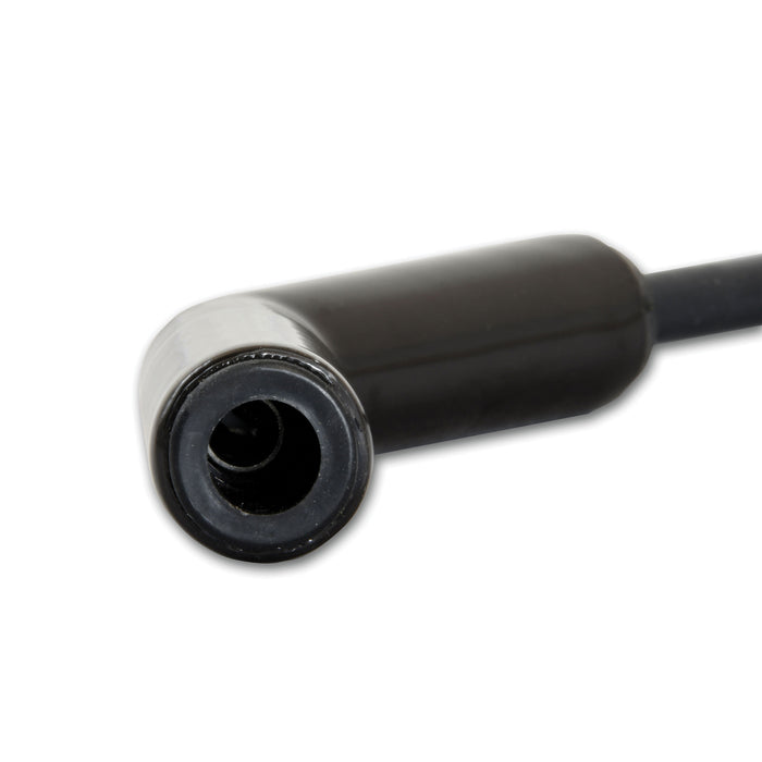 Pertronix 828224HT Wires, 8MM GM LS 45? Black Ceramic Boot; Black wire - Truck Part Superstore