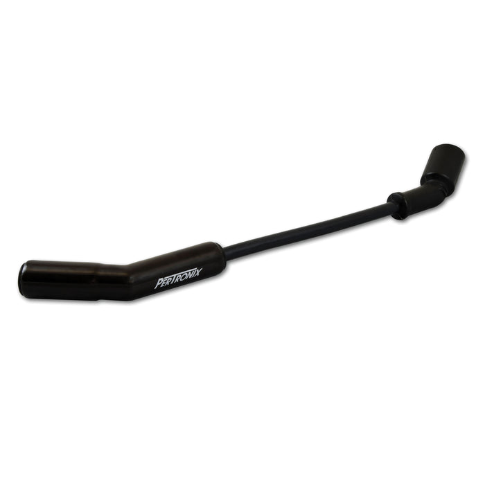 Pertronix 828224HT Wires, 8MM GM LS 45? Black Ceramic Boot; Black wire - Truck Part Superstore
