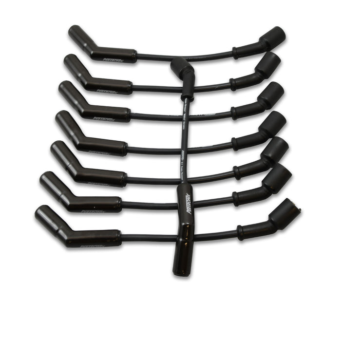 Pertronix 828224HT Wires, 8MM GM LS 45? Black Ceramic Boot; Black wire - Truck Part Superstore