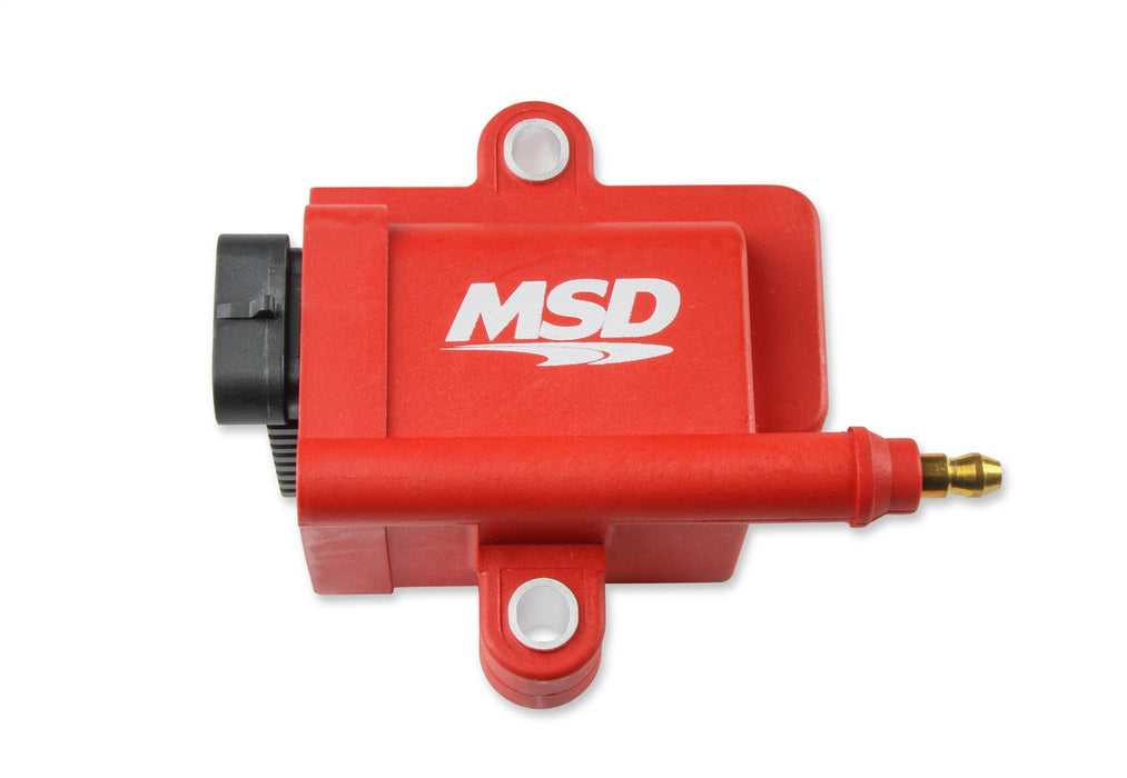 MSD 8289 MSD Smart Coil; 5.2 mH; 201 mJ; 0.55 Ohms; 69:1 Turns Ratio; 50000 Volts; Red; - Truck Part Superstore